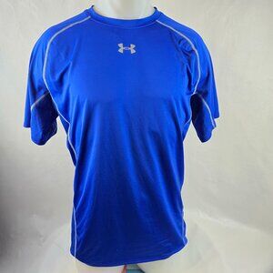 Under Armour T Shirt Mens 3XL Blue Compression HeatGear Performance Athletic 138